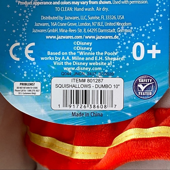 Disney Squishmallow DUMBO 10” NWT - Picture 7 of 7